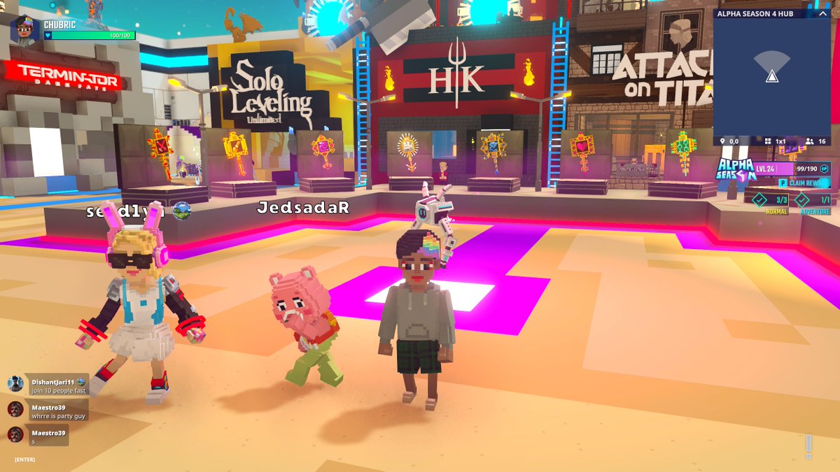 🥳🎊 Partying it up at the Alpha Season 4 bash in <a href="/TheSandboxGame/">The Sandbox</a> Hub! The metaverse knows how to throw a party! register-landings.sandbox.game/alphaseason4-s… #TheSandbox #AlphaSeason4 #AS4SocialChallenge