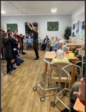 After our Residential Home singing went viral in Leigh, we have had further requests to sing at other homes! We quickly booked a mini bus and made it our mission to go and spread joy. Such a joyous occasion.