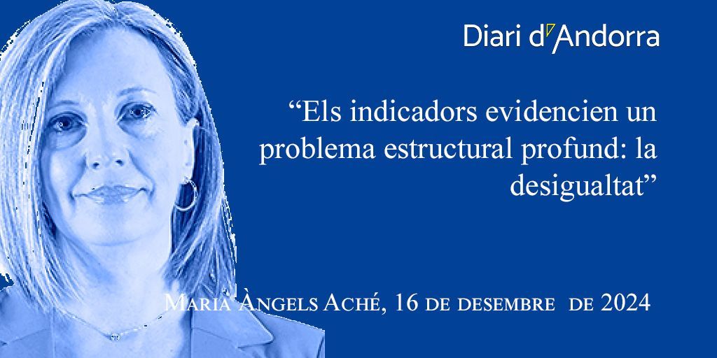 Entre la bonança econòmica i la realitat social oculta  | L'article d'opinió de Maria Àngels Aché a #LaTribuna  buff.ly/3BEiK3S