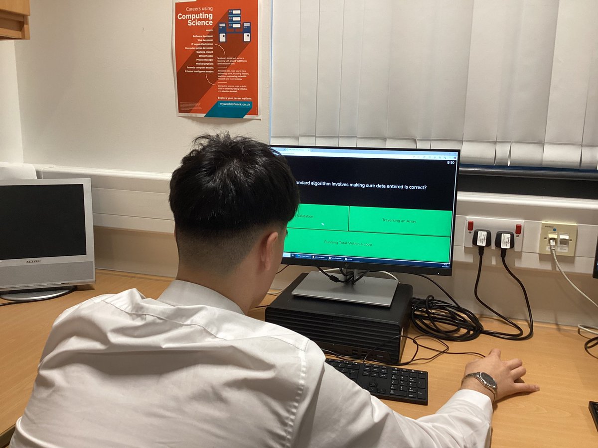 FHSComputing's tweet image. Miss Mutterโs S4 N5 class are using Blooket as an end of topic revision covering Software Development and Computer Systems
#weareFHS #weareAmbitious