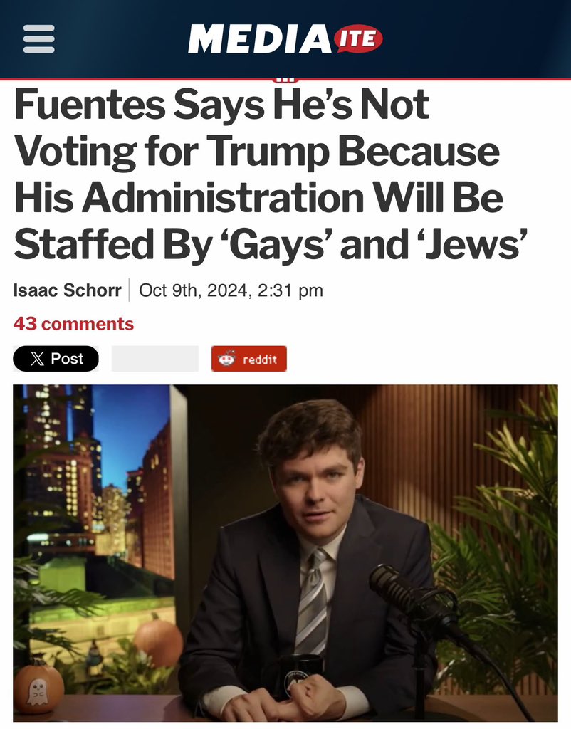 Nicholas J. Fuentes tweet media