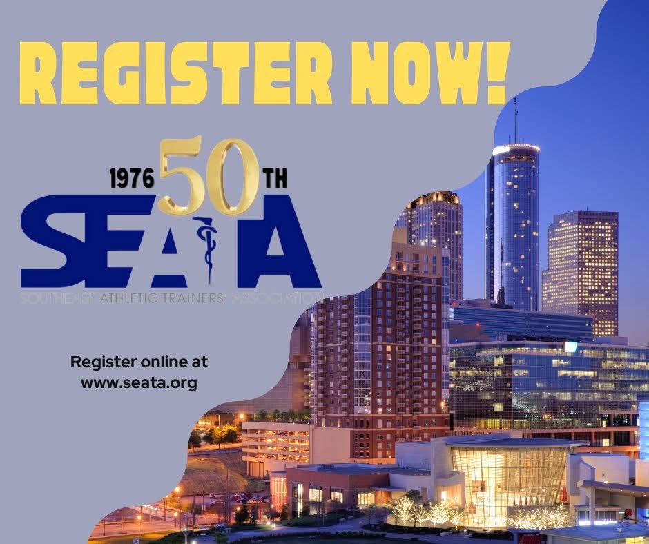 SEATA9's tweet photo. Early registration deadline is this Friday, December 20! Visit https://t.co/VymNHGFz4m to register!
#SEATA50 #InnovatingAthleticHealthCare #SEATACSMM https://t.co/e9AECmlBXa