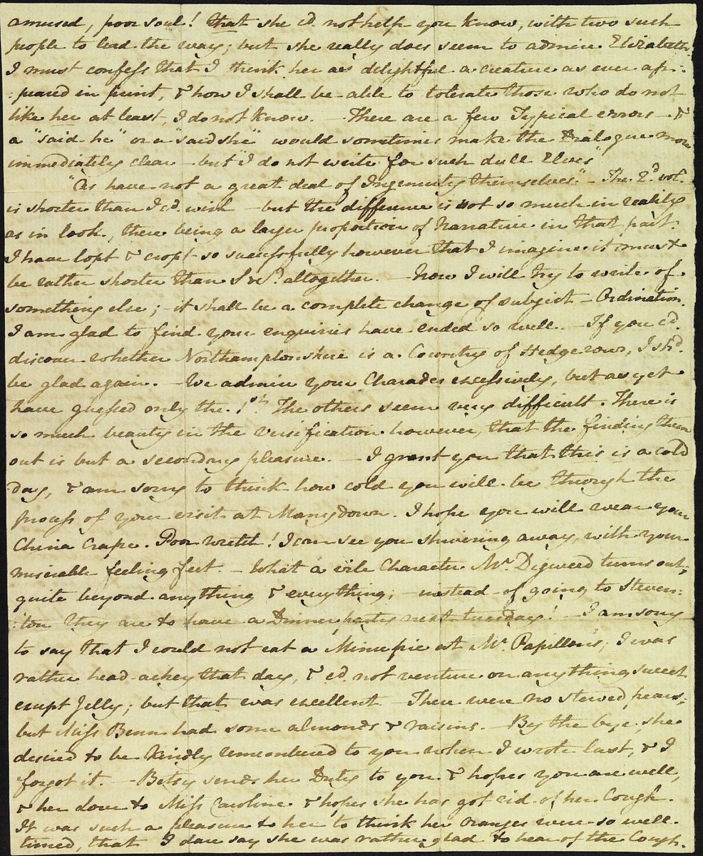 “I do not write for such dull Elves As have not a great deal of Ingenuity themselves.”

happy 249th birthday to Jane Austen, the english darling of literature who was born on this day in 1775.