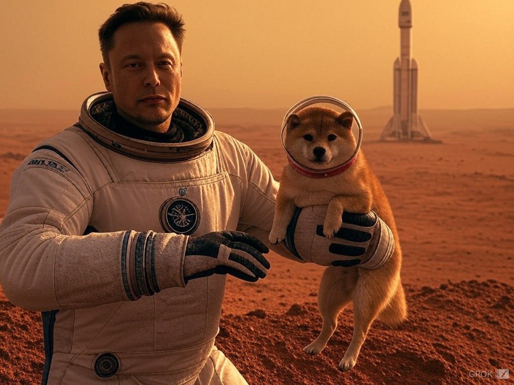 ImFlingy's tweet photo. @cb_doge Elon hanging on mars with Yumi https://t.co/ON9kWSuCYl