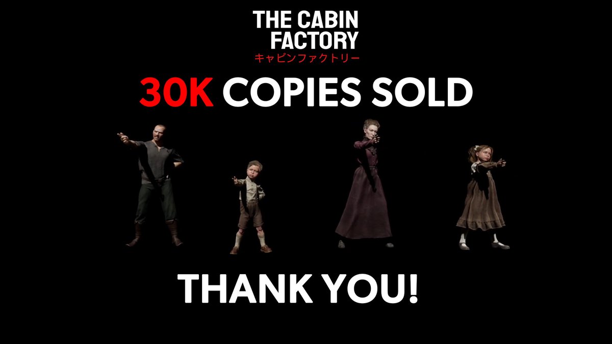 The Cabin Factory has already sold over 30,000 copies on launch weekend!

Thank you SO much to everyone who signed-up to inspect haunted cabins!!