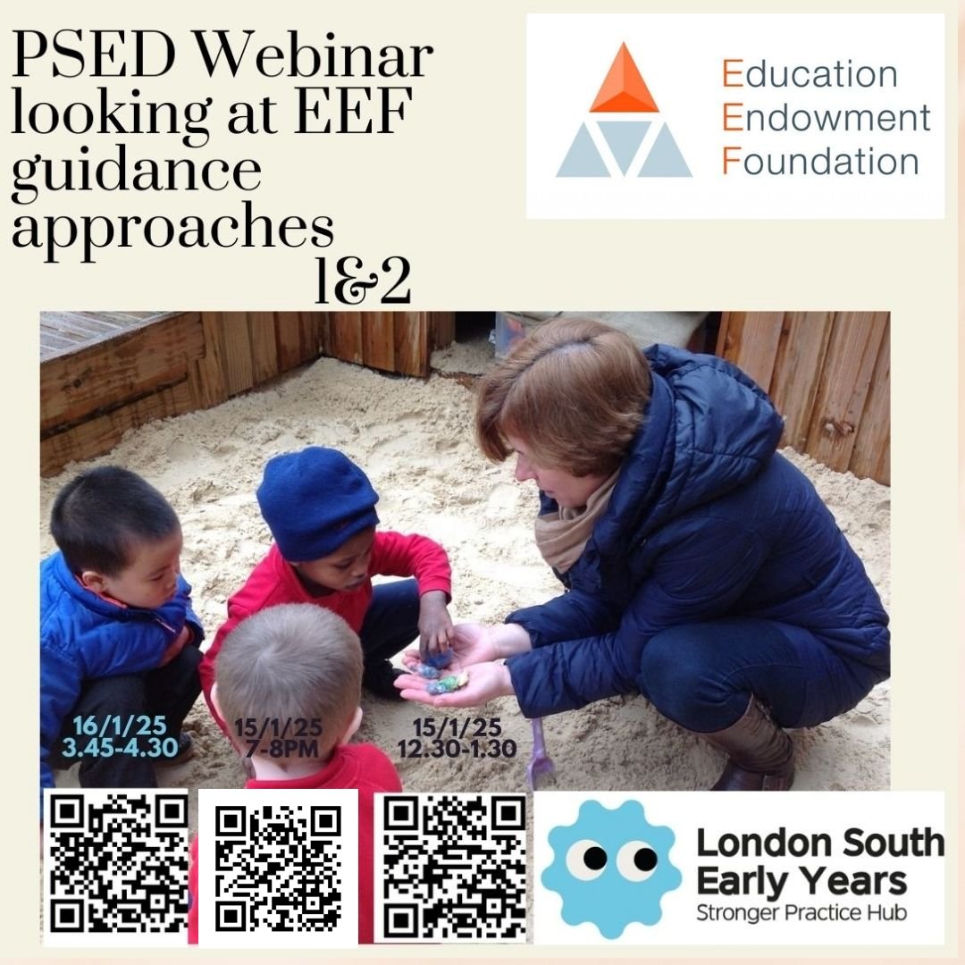 London South Early Years Stronger Practice Hub (@londonsouthey) on Twitter photo ❄January webinar❄ Fully funded by <a href="/educationgovuk/">Department for Education</a> for all early years practitioners working in ALL early years settings.
✨15th Jan:12.30pm-1.30pm
forms.gle/k7kefJwnvKEUid…
✨15th Jan:7pm-8pm
forms.gle/XxTX8yXR7uaFcK…
✨16th Jan:3.45pm-4.30pm
forms.gle/knAxPfihpi7gmT…
<a href="/ncbtweets/">National Children's Bureau</a> ❄January webinar❄ Fully funded by <a href="/educationgovuk/">Department for Education</a> for all early years practitioners working in ALL early years settings.
✨15th Jan:12.30pm-1.30pm
forms.gle/k7kefJwnvKEUid…
✨15th Jan:7pm-8pm
forms.gle/XxTX8yXR7uaFcK…
✨16th Jan:3.45pm-4.30pm
forms.gle/knAxPfihpi7gmT…
<a href="/ncbtweets/">National Children's Bureau</a>