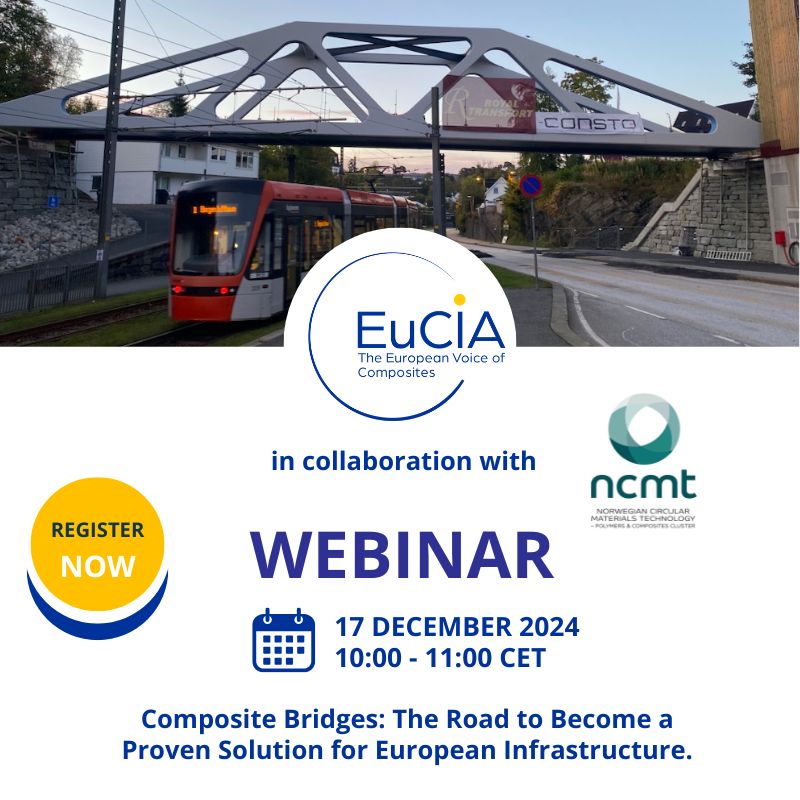 LAST CHANCE TO REGISTER! ▶️tinyurl.com/52rvabvz

#webinar #composites #compositematerials #bridges #construction #infrastructure #building #europe #norway #eurocode