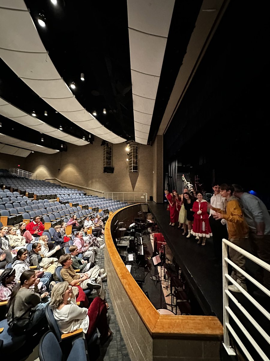 22 BPMS Students at the Friday night performance of Troy Theater Ensemble’s White Christmas! We had so much fun supporting our BPMS alumni, and the entire cast/crew. We are grateful to have had the opportunity to ask the cast/crew questions after the show!