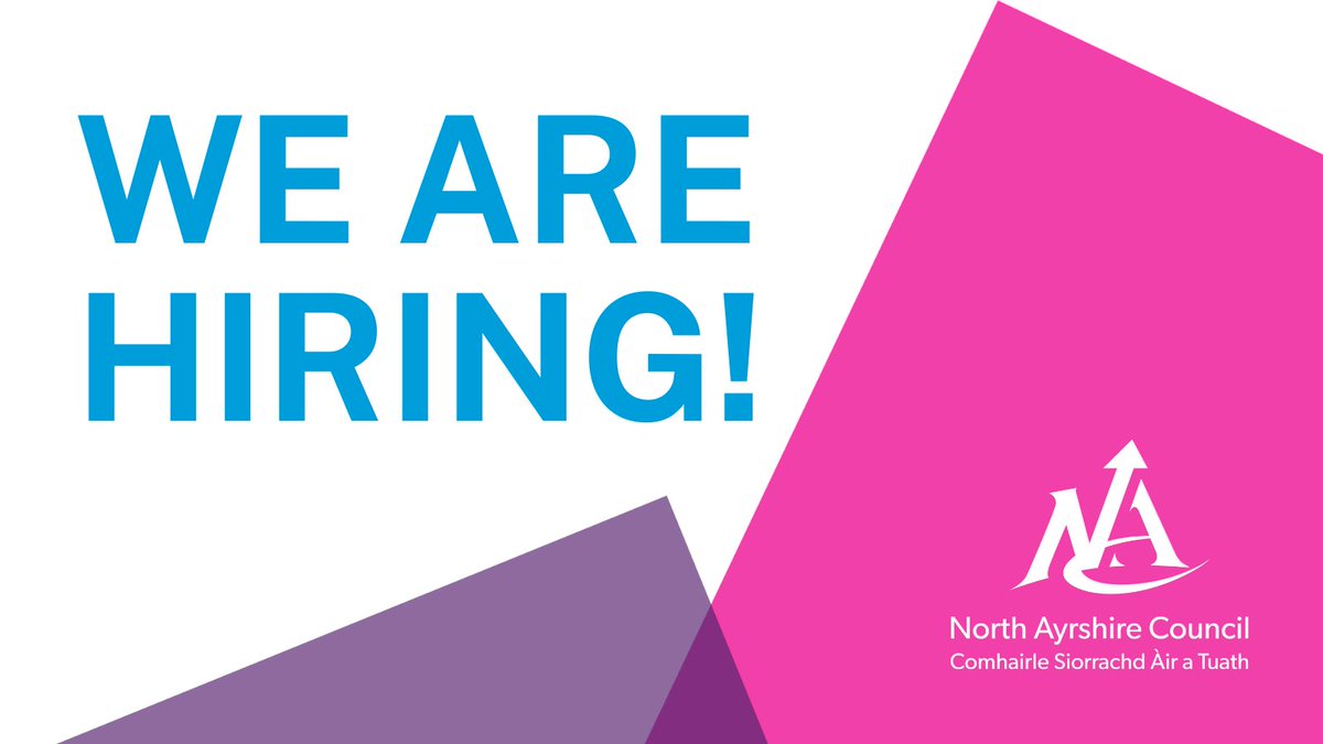 North Ayrshire Council (@north_ayrshire) on Twitter photo Our latest vacancies are published on <a href="/myjobscotland/">myjobscotland</a> and include:
Estate Officer (Neighbourhood Housing)
Pupil Support Assistant
Facilities Assistant (Catering)
Motor Mechanic
Facilities Assistant (Cleaning)
Early Years Practitioner
To find out more and to apply visit: Our latest vacancies are published on <a href="/myjobscotland/">myjobscotland</a> and include:
Estate Officer (Neighbourhood Housing)
Pupil Support Assistant
Facilities Assistant (Catering)
Motor Mechanic
Facilities Assistant (Cleaning)
Early Years Practitioner
To find out more and to apply visit: