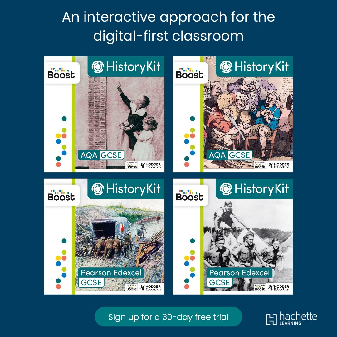 How has your GCSE teaching changed since the pandemic?

Our interactive HistoryKit has a robust, digital-first approach to source and interpretation skills, aligned with teaching trends, making it ideal for modern classrooms.

Sign up for your free trial: ow.ly/f39050TUuhJ