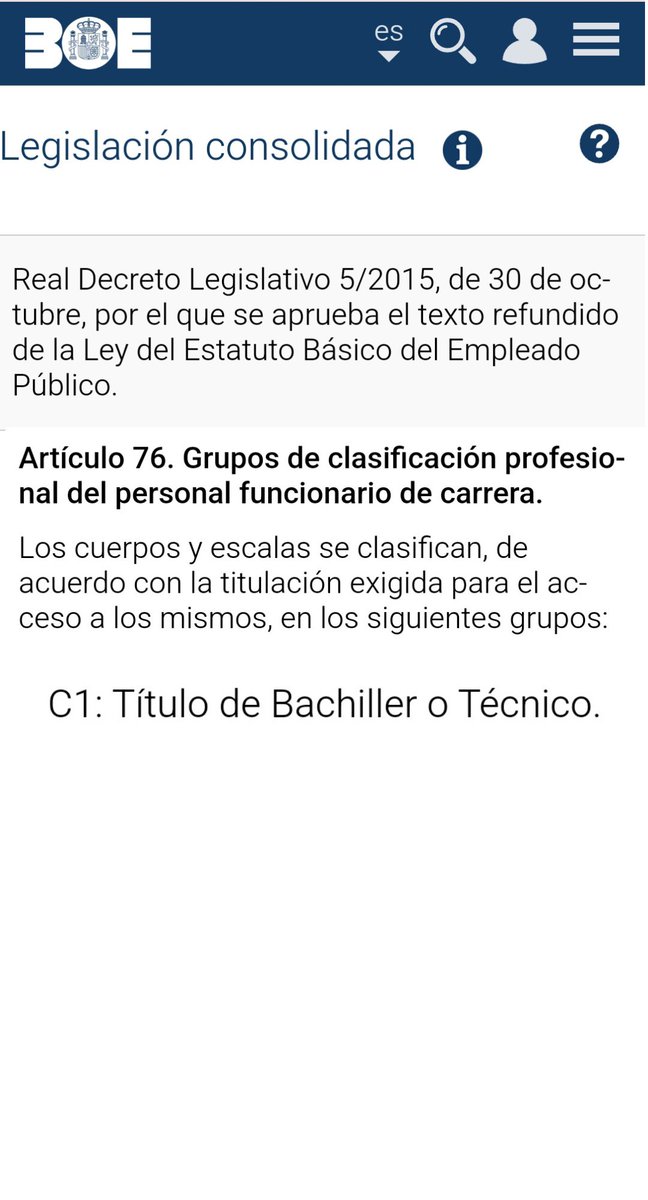 La <a href="/AndaluciaJunta/">Junta de Andalucía</a> pretende interpretar el TREBEP y la "o" como una disyunción y no como lo que realmente expresa, una equivalencia denominativa.

Avergonzante, un texto que debería venir a solucionar problemas nace con destino al Juzgado.

#LeyCuerpoAMA #AsiNo #C1 #Bachillerato