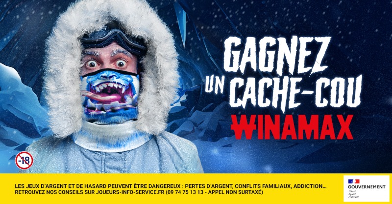 🎁 Brrrrr la clim : 30 cache-cous Winamax à gagner ! 🥶

👉 RT+ Follow et répondez à ce tweet avec votre pseudo Winamax et le hashtag #SemaineGivréeWinamax pour participer.

🤞 Tirage au sort jeudi à 11h !

📄 Le règlement &gt; bit.ly/ConcoursWina24