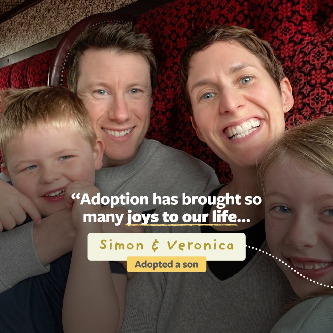 Youcanadopt's tweet image. Simon & Veronica began their adoption journey after having their birth daughter.
💬 “We would tell anyone thinking about adoption to do your research, trust the process, leverage your support network, and enjoy every step.”
Visit: youcanadopt.co.uk 🔗
#YouCanAdopt