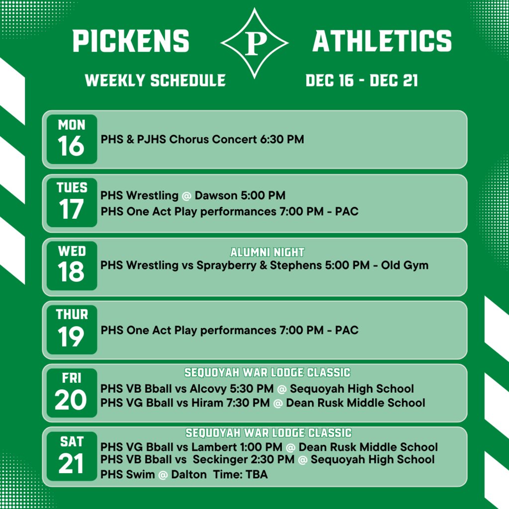 Weekly Schedule