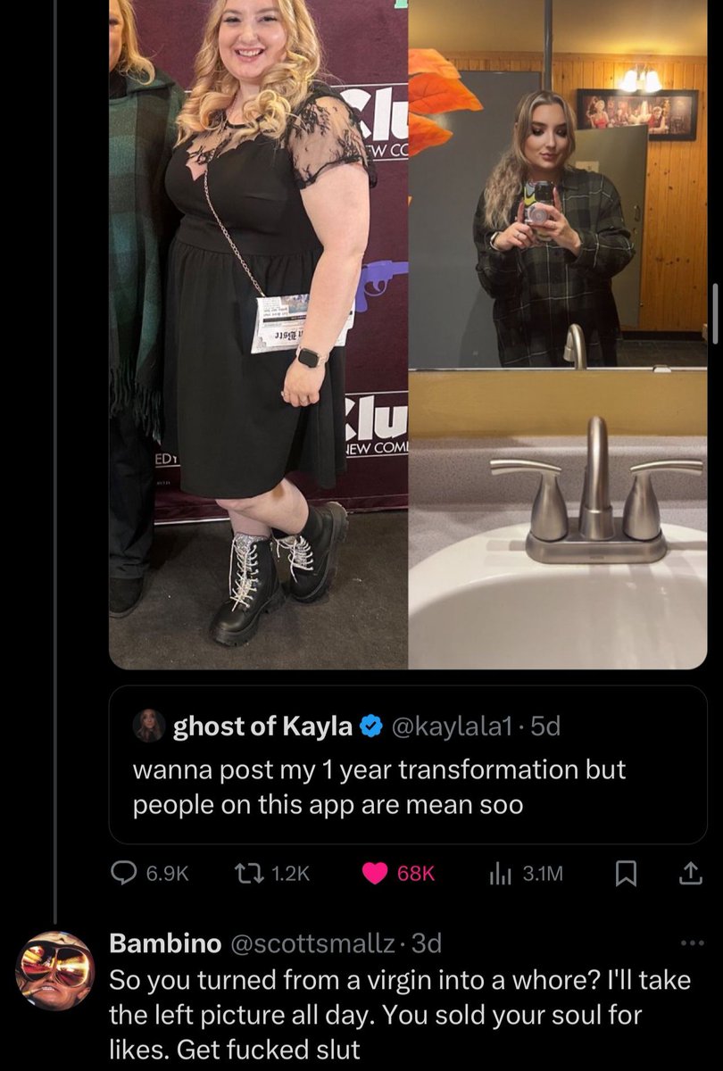 xgigglypuff's tweet photo. women cannot be fat but also if they lose weight then they are a whore https://t.co/oCTVQz4b0O