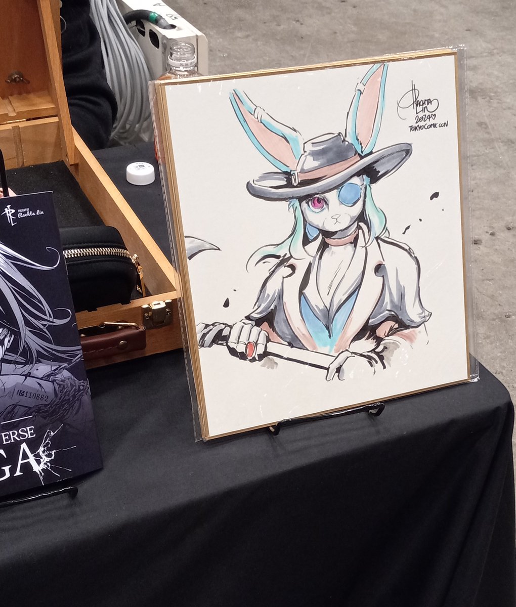 Having <a href="/rachta_lin/">Art of Rachta Lin</a> draw Velveteen may be the highlight of Tokyo Comic Con 2024. My Gloom Bunny has never looked better 😍