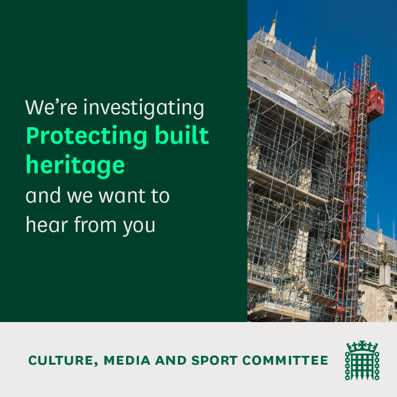 CommonsCMS's tweet photo. 🚨 We've launched a new inquiry looking into protecting built heritage.
 
✉️ Click the link below and send us your views.