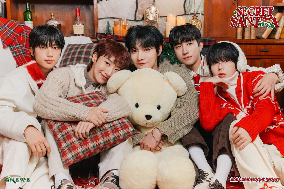 official_ONEWE's tweet photo. [#ONEWE]

ONEWE 3RD SPECIAL ALBUM
[SECRET SANTA] 

🧸 CONCEPT PHOTO 🧸

2024.12.23 6PM (KST) RELEASE✔
2025.01.03 Physical Album RELEASE✔

#원위 #SECRET_SANTA https://t.co/zMm3s10BHB