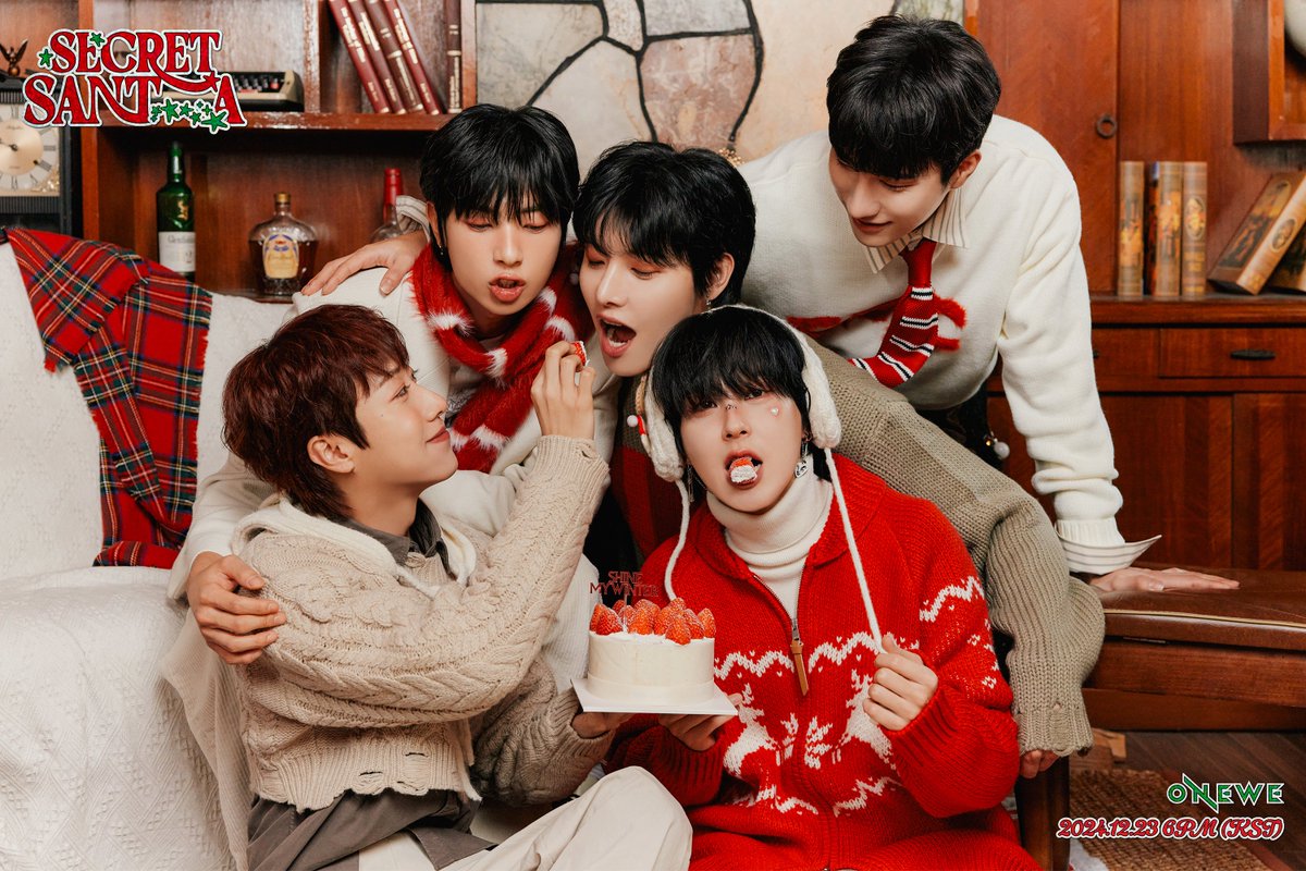 [#ONEWE]

ONEWE 3RD SPECIAL ALBUM
[SECRET SANTA] 

🧸 CONCEPT PHOTO 🧸

2024.12.23 6PM (KST) RELEASE✔
2025.01.03 Physical Album RELEASE✔

#원위 #SECRET_SANTA