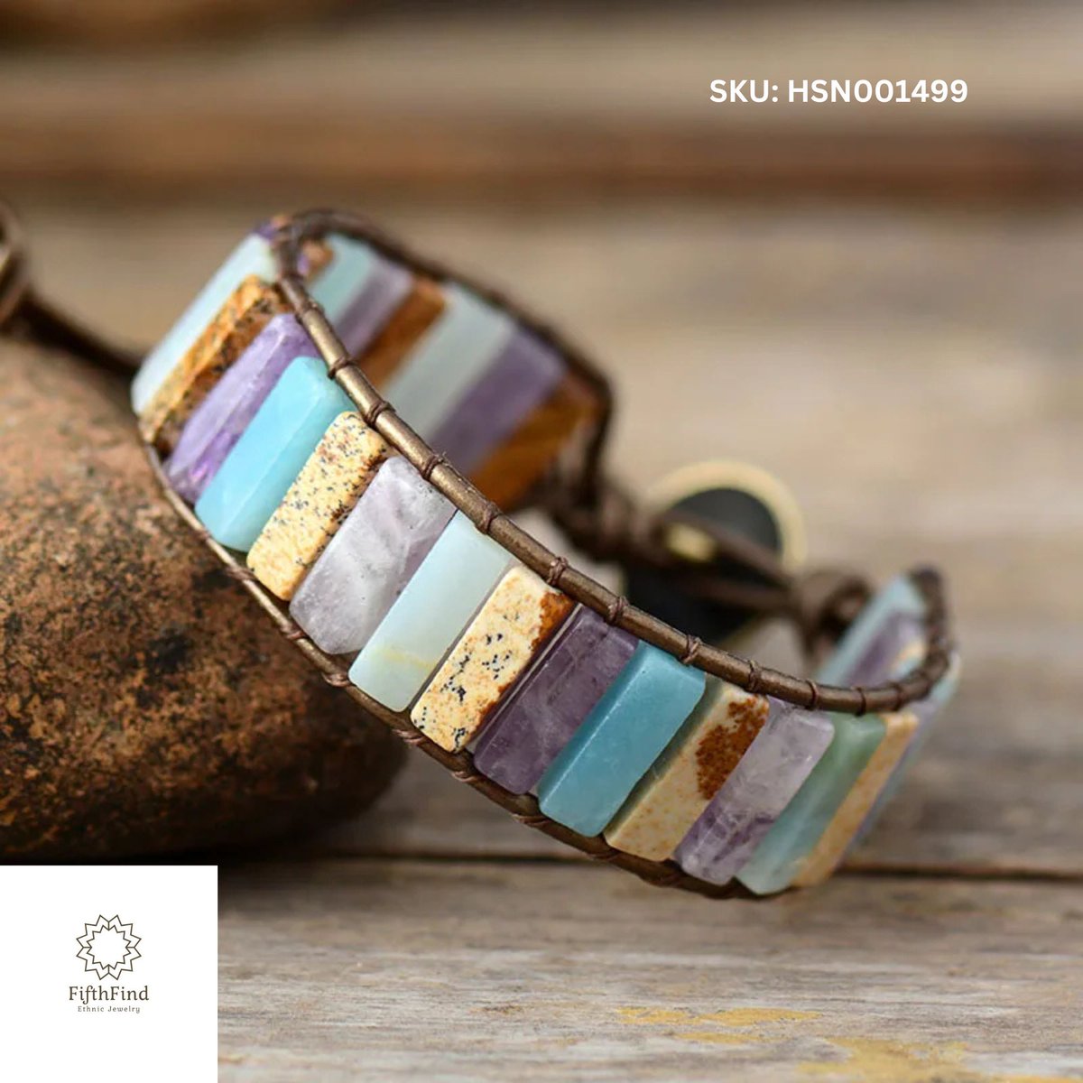 FifthFind08's tweet photo. Boho Multi-Stone Leather Cuff Bracelet 🌿✨

This beautiful boho bracelet features a mix of natural stones in aqua, purple, and earthy tones, handwoven on a leather cuff. #BohoStyle #BohoBracelet #LeatherCuff

https://t.co/4dvDcKrJqf https://t.co/jjxM5KiQ6V