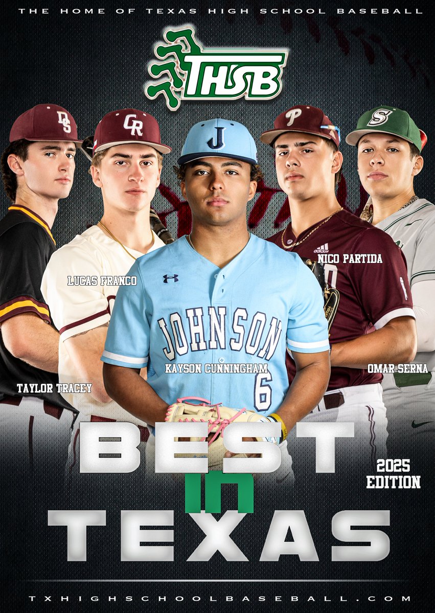 TxHSBaseball (@txhs_baseball) on Twitter photo ***2025 THSB MAGAZINE COVER RELEASE***
The magazine will be released January 9. Pre-order now: txhighschoolbaseball.com/onlinestore/
<a href="/KaysonCunningha/">Kayson Cunningham</a> <a href="/partidanico1/">Nico Partida</a> <a href="/L_Francobsbl10/">Lucas Franco</a>
<a href="/_omarserna26/">omar serna</a> <a href="/TaylorTracey20/">Taylor Tracey</a> ***2025 THSB MAGAZINE COVER RELEASE***
The magazine will be released January 9. Pre-order now: txhighschoolbaseball.com/onlinestore/
<a href="/KaysonCunningha/">Kayson Cunningham</a> <a href="/partidanico1/">Nico Partida</a> <a href="/L_Francobsbl10/">Lucas Franco</a>
<a href="/_omarserna26/">omar serna</a> <a href="/TaylorTracey20/">Taylor Tracey</a>