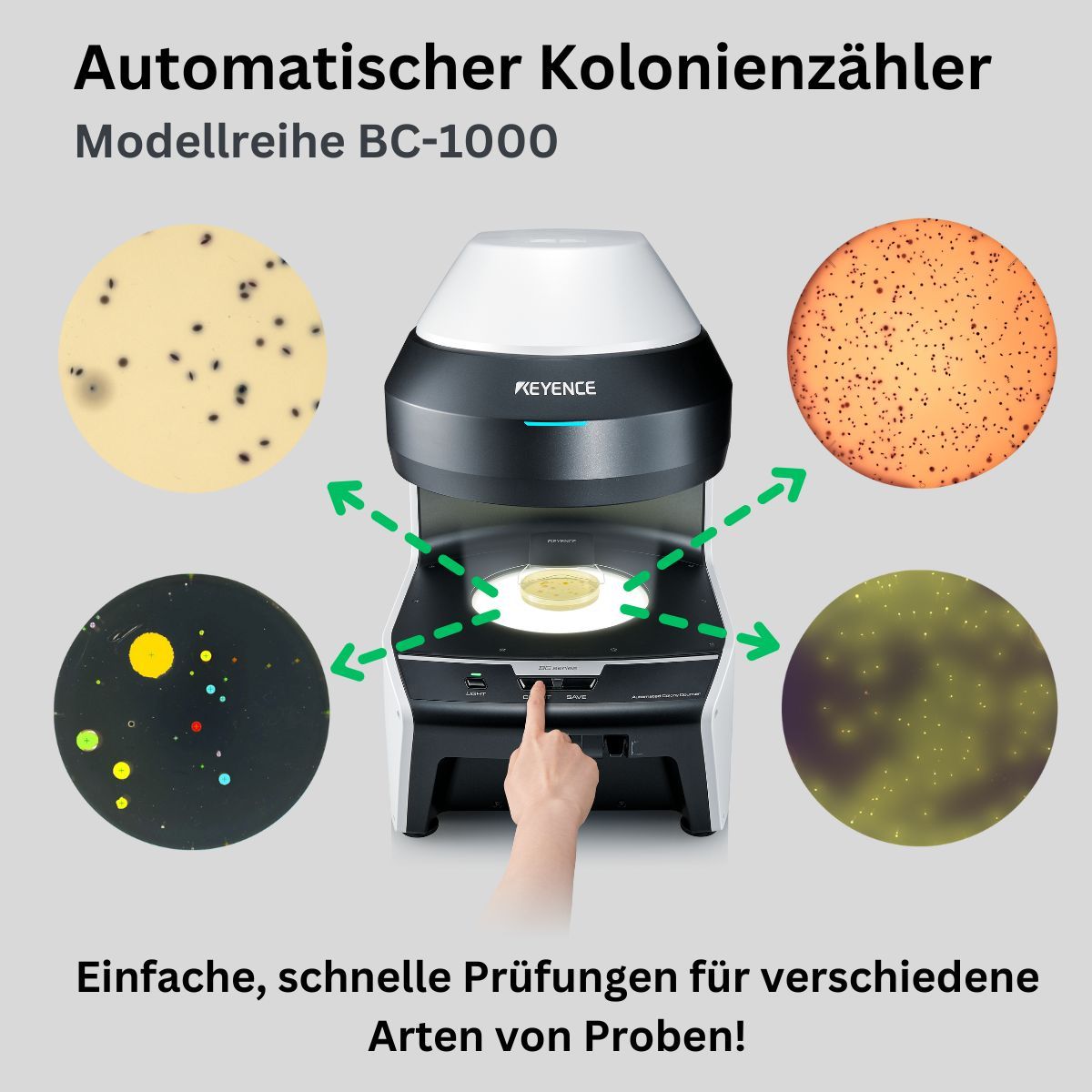 KEYENCE Deutschland (@keyenced) on Twitter photo Zählen Sie Kolonien noch manuell aus? Sparen Sie sich Ihre wertvolle Zeit & digitalisieren Sie Ihren mikrobiologischen Prüfprozess mit unserem automatischen Kolonienzähler BC-1000. Zählen und Dokumentieren auf Knopfdruck!💡Interessante Anwendungsbeispiele buff.ly/48fPOcE Zählen Sie Kolonien noch manuell aus? Sparen Sie sich Ihre wertvolle Zeit & digitalisieren Sie Ihren mikrobiologischen Prüfprozess mit unserem automatischen Kolonienzähler BC-1000. Zählen und Dokumentieren auf Knopfdruck!💡Interessante Anwendungsbeispiele buff.ly/48fPOcE
