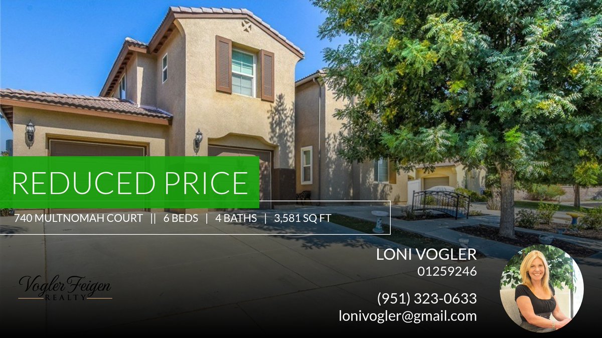 lonivogler's tweet photo. 📍 Reduced Price 📍 This recently reduced home at 740 Multnomah Court in San Jacinto won't last long, so, don't wait to set up a showing! Reach out here or at (951) 323-0633 for more information!

Real Estate for Real Life! 
Loni V... https://t.co/Yk7RUGWRmw https://t.co/8q7mBNXelO