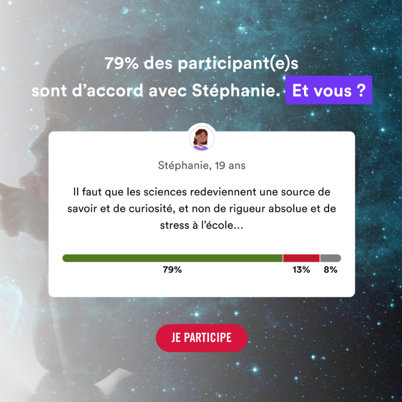 CNRS's tweet photo. Participez à notre laboratoire d'idées ! 🧠💡
Le CNRS vous invite à partager vos réflexions sur la manière dont les sciences peuvent façonner le monde de demain.
Votre opinion pourrait inspirer nos futures actions.
Partagez vos idées en 3 minutes 👇 

#SciencesPourDemain
