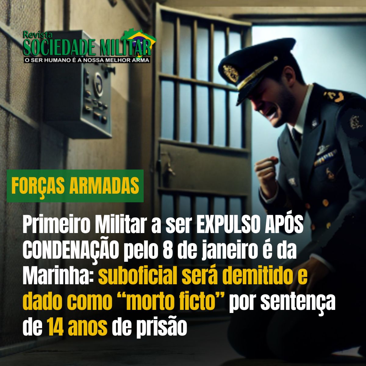 O suboficial Caldas, que eu conheci, teve uma conduta excelente durante toda a vida militar. Se arriscou em atividades de mergulho, que são muito perigosas, ganhou condecorações militares e passou 30 anos na Marinha até conseguir uma casinha relativamente perto da praia em