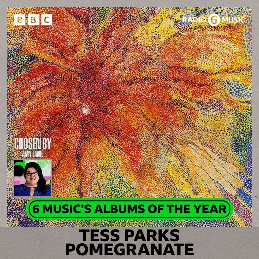 We're thrilled to share <a href="/tessnormaparks/">tess parks</a> latest album 'Pomegranate' has been selected for  albums of the year by <a href="/amylame/">Amy Lamé</a>  💫 

Stream/Purchase 'Pomegranate' on ltd edition vinyl and CD here: tessparks.lnk.to/pomegranate