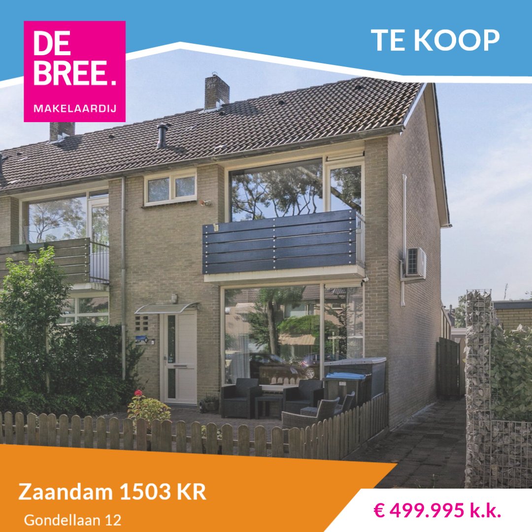 dbMakelaardij's tweet photo. 😍TE KOOP😍 Gondellaan 12 in Zaandam is opnieuw te koop. Voor meer informatie en om een bezichtiging te plannen, kunt u contact opnemen met de Bree Makelaardij.

 https://t.co/Fo5MwxjrDJ #deBreeMakelaardijZaanstad #TeKoop #Zaandam https://t.co/ohr1gYJrO3