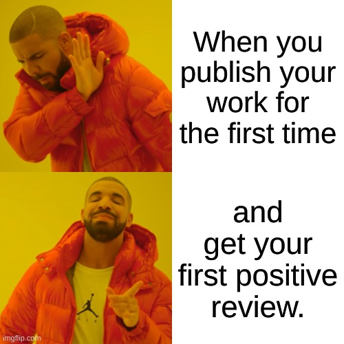royalroadl's tweet image. Ever felt like you're about to face a disaster when you publish your work for the first time and wait for feedback?

#WritingLife #PublishingAnxiety #Meme #WritingCommunity #WritingMeme #RoyalRoad