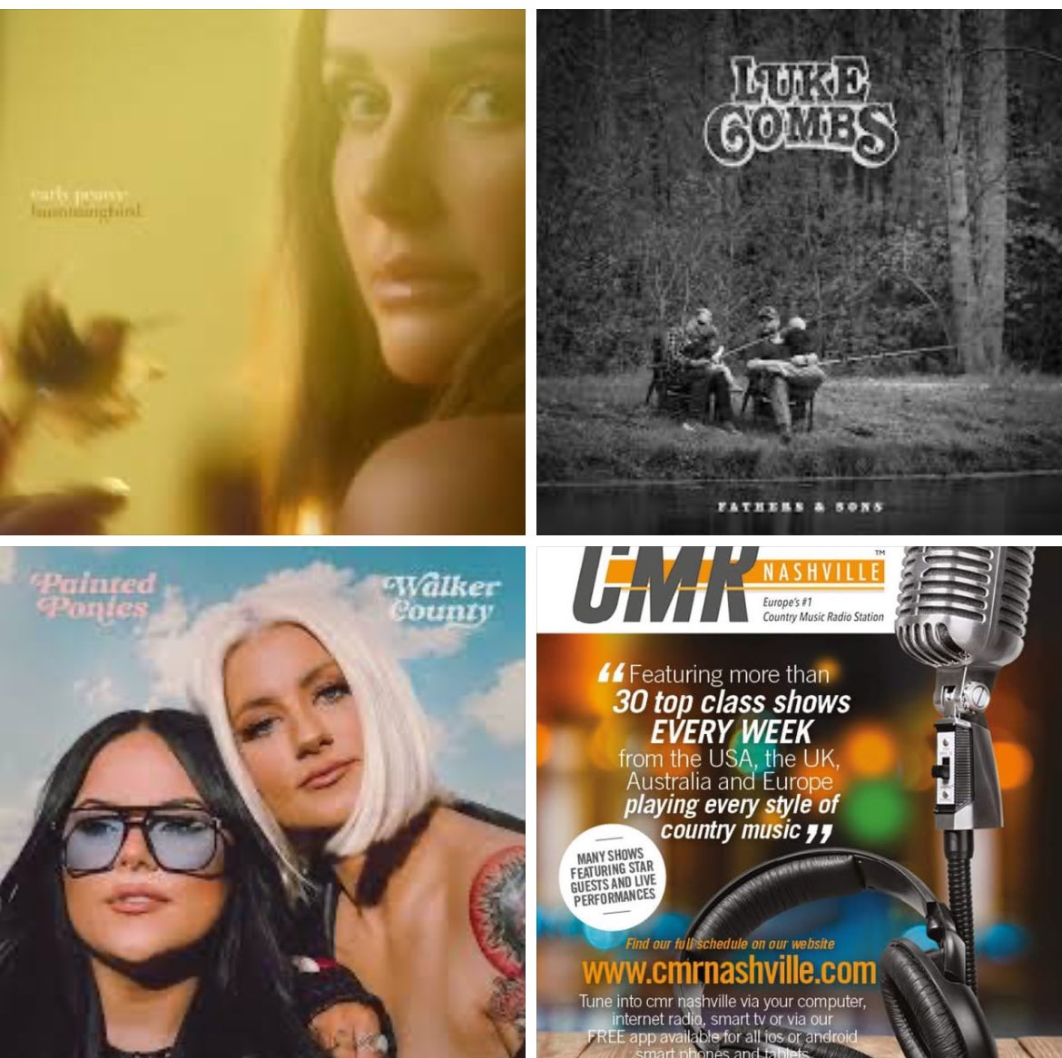 dlovell1986's tweet photo. Tracks from some of the best albums of. 2024 including @carlypearce , @lukecombs and @WalkerCounty 3pm or 11pm GMT (10am and 6pm US EST) today and tomorrow   #AlbumZone @CMRNashville https://t.co/G1ipc1fIxz