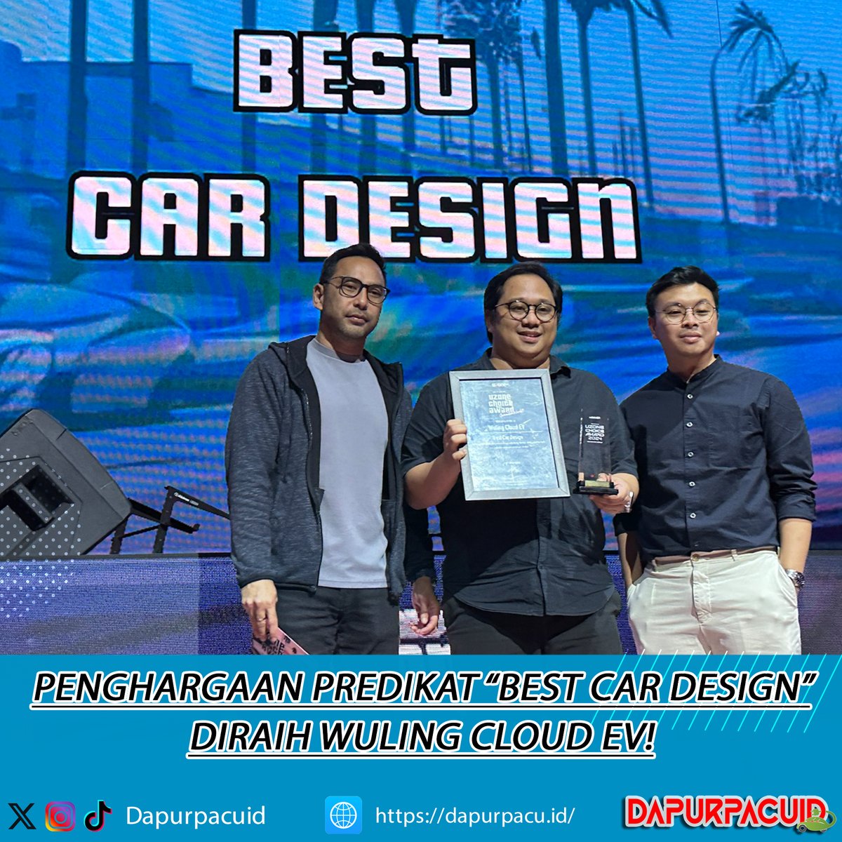 Dapurpacu_id's tweet image. Wuling Motors lewat salah satu lini EV ABC Stories-nya, Cloud EV, dinobatkan sebagai Best Car Design dalam perhelatan the 5th Uzone Choice Award – Connected World!

#wuling #wulingcloudev @WulingMotorsID