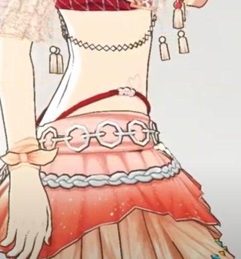 この衣装…横向いた時の腰とかお腹のラインがエッチ過ぎる…下のヒモが想像力を掻き立てる 