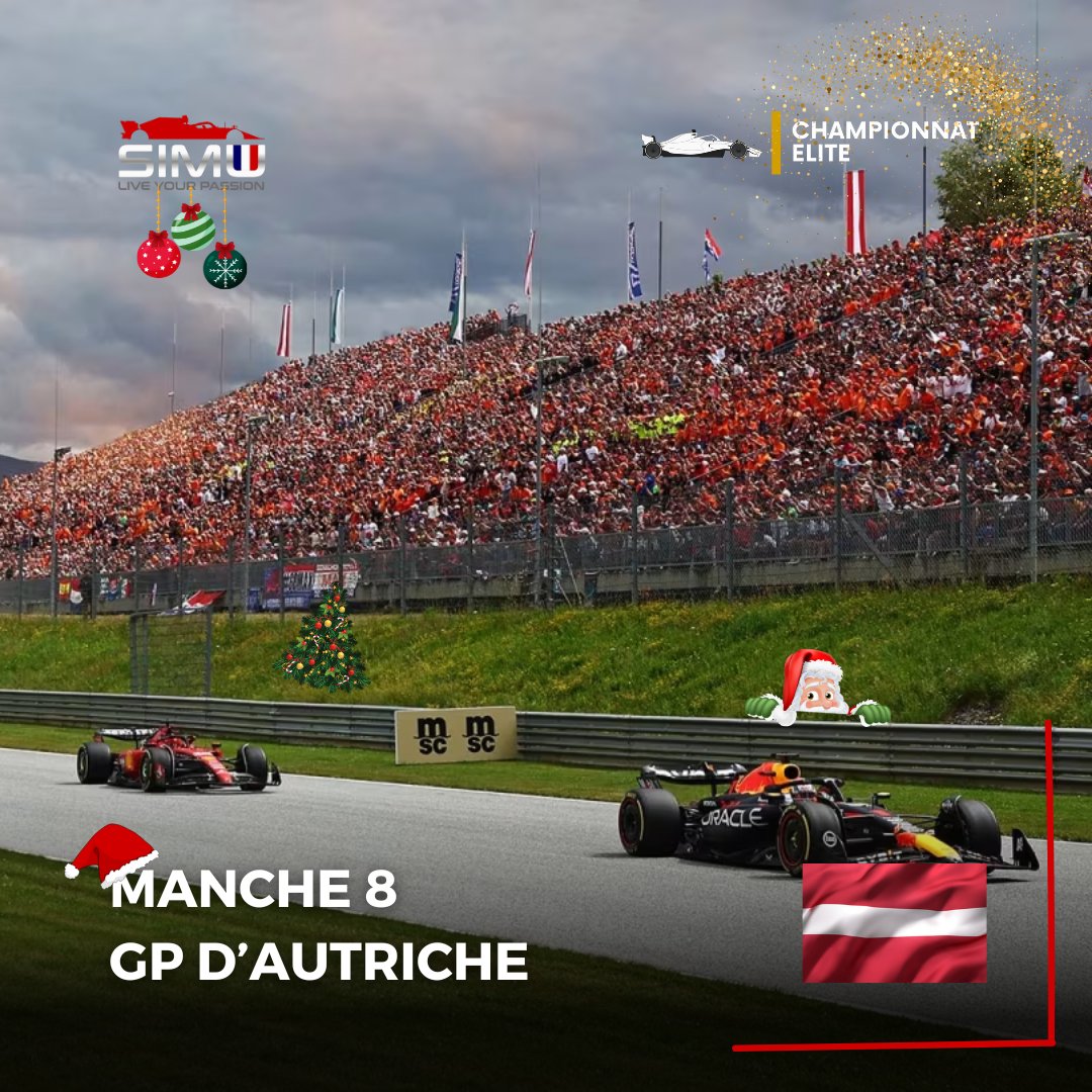 Motorsport_Simu's tweet photo. La dernière course officielle de 2024 à la Simu, c'est ce soir !
Rendez-vous à 20h40 pour suivre le GP d'Autriche ! #MSimu #Simracing #HomeOfRacing https://t.co/HFkzqT8Wjx