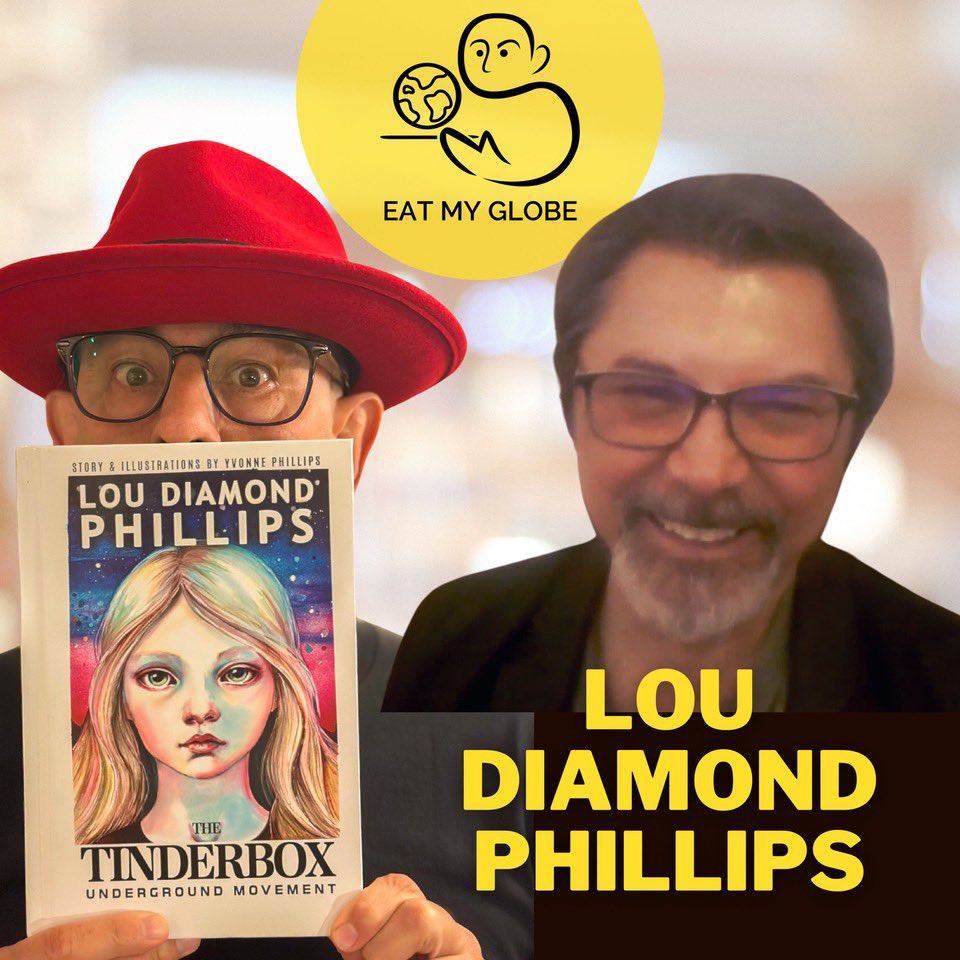 In this episode of #EatMyGlobe I chat with <a href="/LouDPhillips/">Lou Diamond Phillips</a> about his book “The Tinderbox: Underground Movement”; his favorite food scenes, his passion for cooking, &amp; more.

Tune in wherever you listen to podcasts or👇

traffic.libsyn.com/eatmyglobe/EMG…

EatMyGlobe.com/LDP2

#FoodHistory
