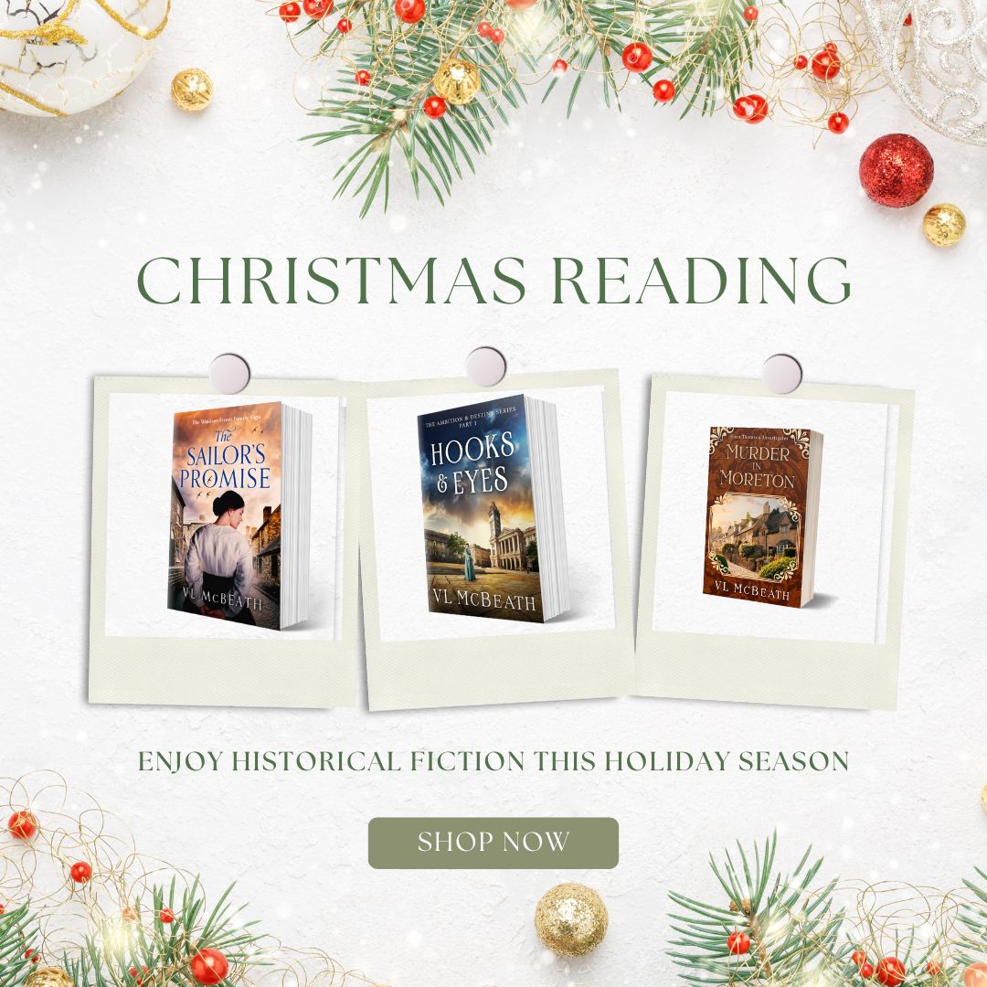 valmcbeath's tweet image. Want a little escape this Christmas?
Step back to Victorian-era, England with these three series #HistoricalFiction #MYSTERY
vlmcbeathauthor.shop
Available as ebooks, paperbacks, and for the mystery series, in audio.