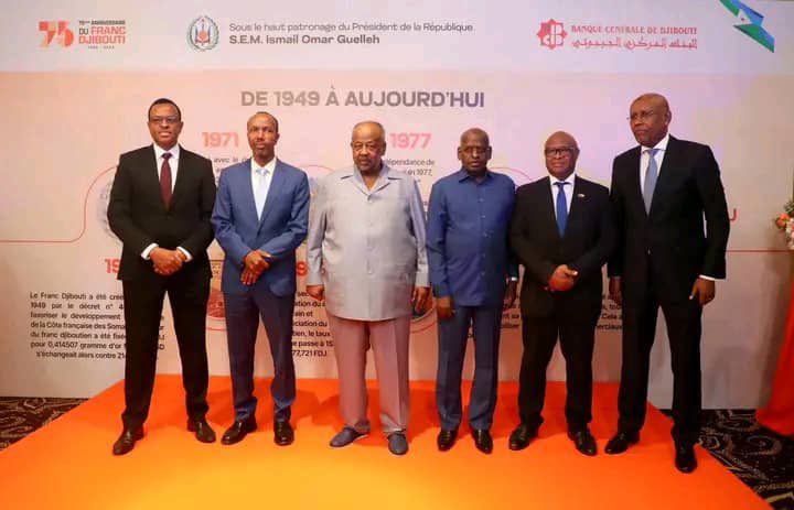 Le Franc Djibouti fête ses 75 ans ! Symbole de souveraineté et de résilience, il incarne l’histoire et l’avenir de notre nation. Une fierté nationale célébrée sous le haut patronage du Président Ismaïl Omar Guelleh. 🇩🇯 #FrancDjibouti #75Ans #SouverainetéÉconomique