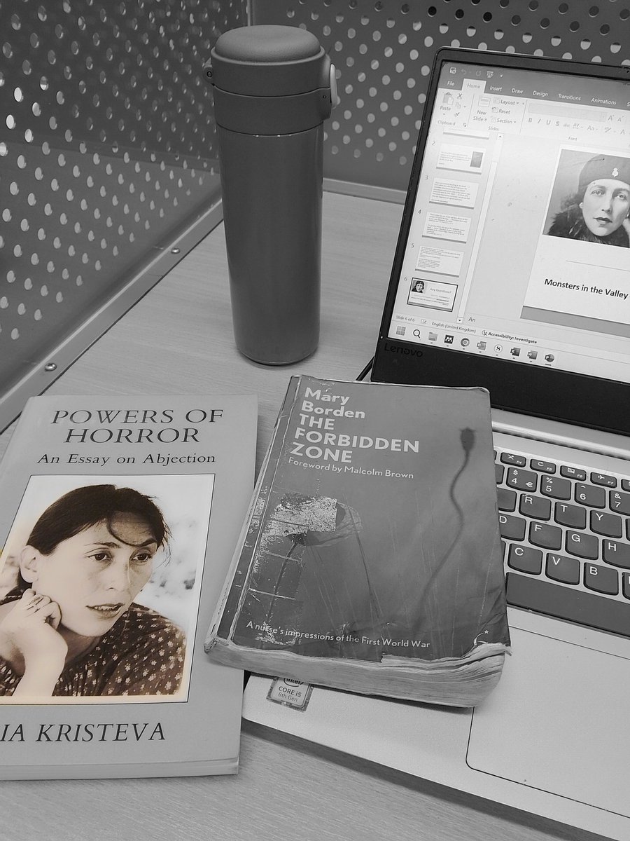 sally cinnamon (@sallychamilton) on Twitter photo Today's #ModWrite on mud, blood and abjection is brought to you from Cambridge by Kristeva, Borden and a large flask of tea.
<a href="/modernistudies/">British Association for Modernist Studies</a> Today's #ModWrite on mud, blood and abjection is brought to you from Cambridge by Kristeva, Borden and a large flask of tea.
<a href="/modernistudies/">British Association for Modernist Studies</a>