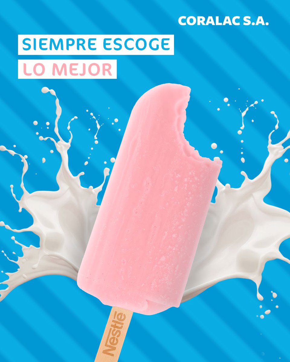 Coralac_SA's tweet photo. Nuestras paletas de Fresa Línea Azul son un Sí rotundo 😌
Si aún no has descubierto la cremosidad de este producto, te hacemos un guiño en este post para que las pruebes 😉
#CoralacSA #coralac #LineaAzul https://t.co/NnkqPko79M