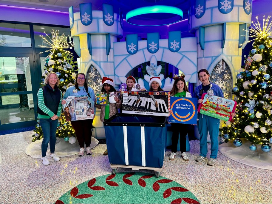 Cook Children's Medical Center in Prosper received a special delivery from Boyer's Student Council this week. They delivered over fifty toys to help children in need during the holiday season. Thank you to everyone that donated a toy.