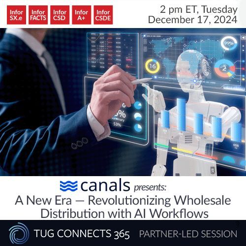 TUGconnects's tweet image. Coming tomorrow! Join us to see how AI-driven workflows are reshaping the distribution landscape and unlocking new opportunities for success. Register here: buff.ly/4fZCNsr 

#InforDistribution
#Distribution
#TC365
#TUGconnects365
#AI