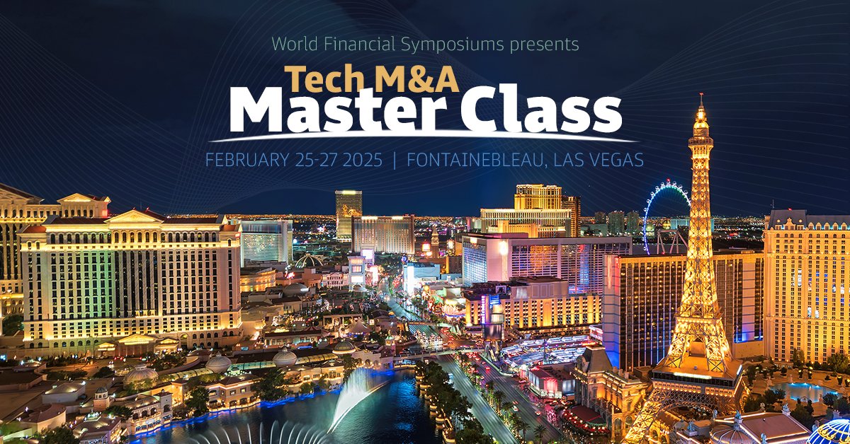 wfsmedia's tweet image. Tech M&amp;amp;A Master Class Returns to Vegas!

Feb 25-27, join us for hands-on learning, expert insights from @CorumGroup, &amp;amp; strategies to ace your M&amp;amp;A deal. Early-bird rate: $995!

Register: wfs.corsizio.com/event/66d6020f…

#TechMasterClass #CEOs #WFSExecEdu