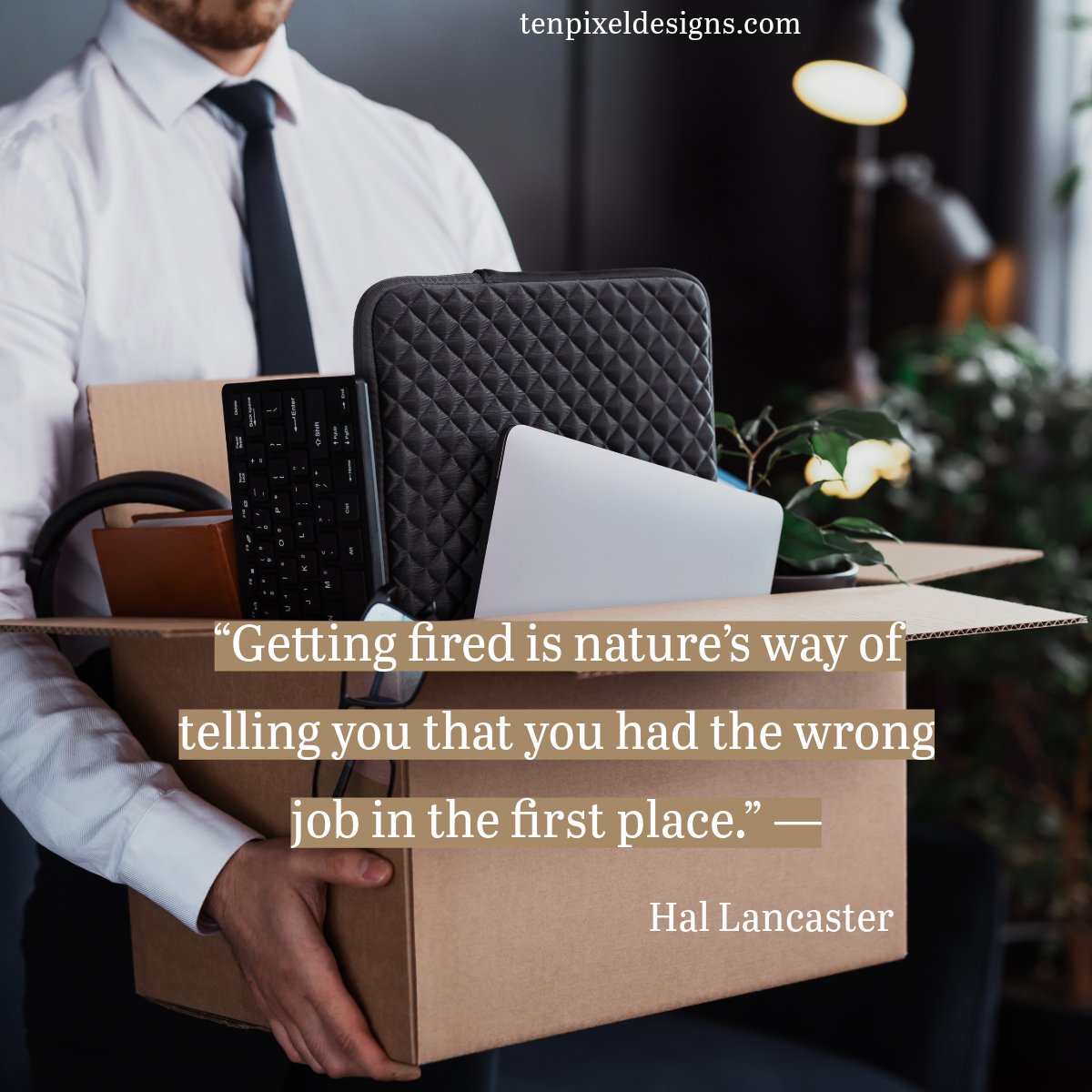 TenPixel's tweet photo. Career hiccup? Think of it as a plot twist. Sometimes, the worst moments—like getting fired—can be the universe pushing you toward something better.  One step closer to your dream role.  Keep going, your story’s not over yet! 🙌 #CareerGrowth #DreamJob #TenPixelDesigns https://t.co/31QVAusShb