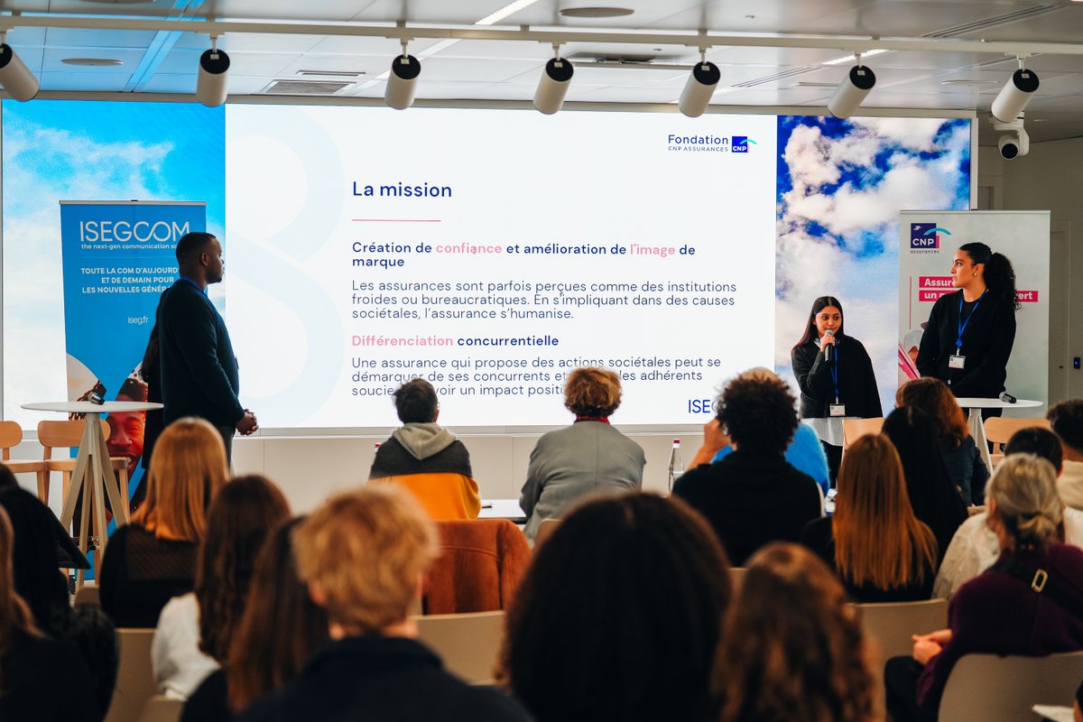 ISEGCOM Paris (@isegcom_paris) on Twitter photo Une belle expérience professionnelle pour notre équipe de finalistes parisiens 💫 Merci <a href="/CNP_Assurances/">CNP Assurances</a> pour ce challenge inspirant ! 🔑
🗓️ Journée Portes Ouvertes samedi 18 janvier: tinyurl.com/np358ar4 Une belle expérience professionnelle pour notre équipe de finalistes parisiens 💫 Merci <a href="/CNP_Assurances/">CNP Assurances</a> pour ce challenge inspirant ! 🔑
🗓️ Journée Portes Ouvertes samedi 18 janvier: tinyurl.com/np358ar4