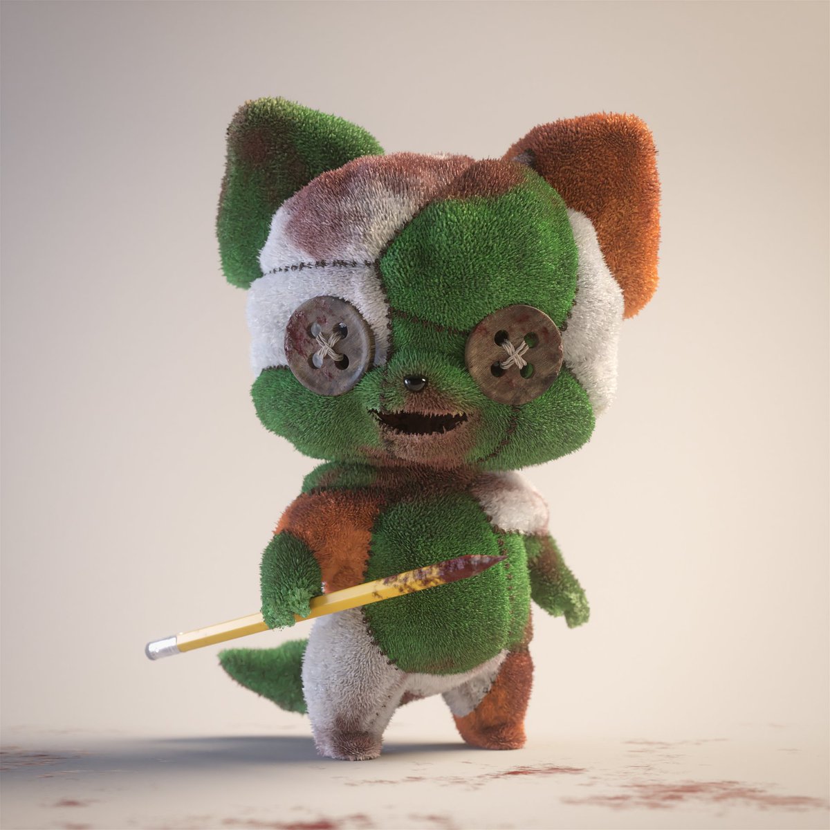 JohannesMatsson's tweet image. Testing out a new procedural mesh and texture system on the @RSTLSSxyz MareBear model🙂 We&apos;ll see where this goes!

#procedural #characterdesign