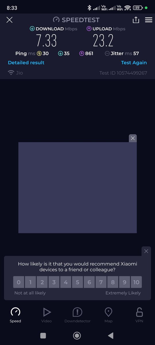 arpitjain_btech's tweet photo. @JioCare Very low internet speed in delhi 110032. Whole area is suffering. Today I have disconnected one jio connection. If this continues, more disconnections would be there.
@reliancejio @_MukeshAmbani @Nitaambani56 https://t.co/5kqB1Y0bqd
