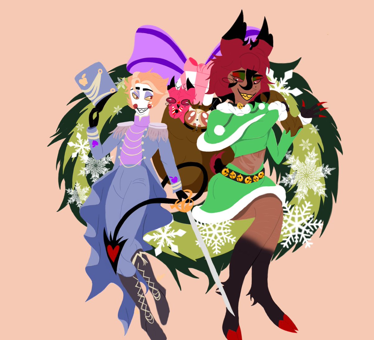 The nutcracker king and a run away deer have gone missing hmm 🤔 #radioapple  #LuciferxAlastor  #radioapple  <a href="/doodlesoftea/">tea</a>  hehehehe
