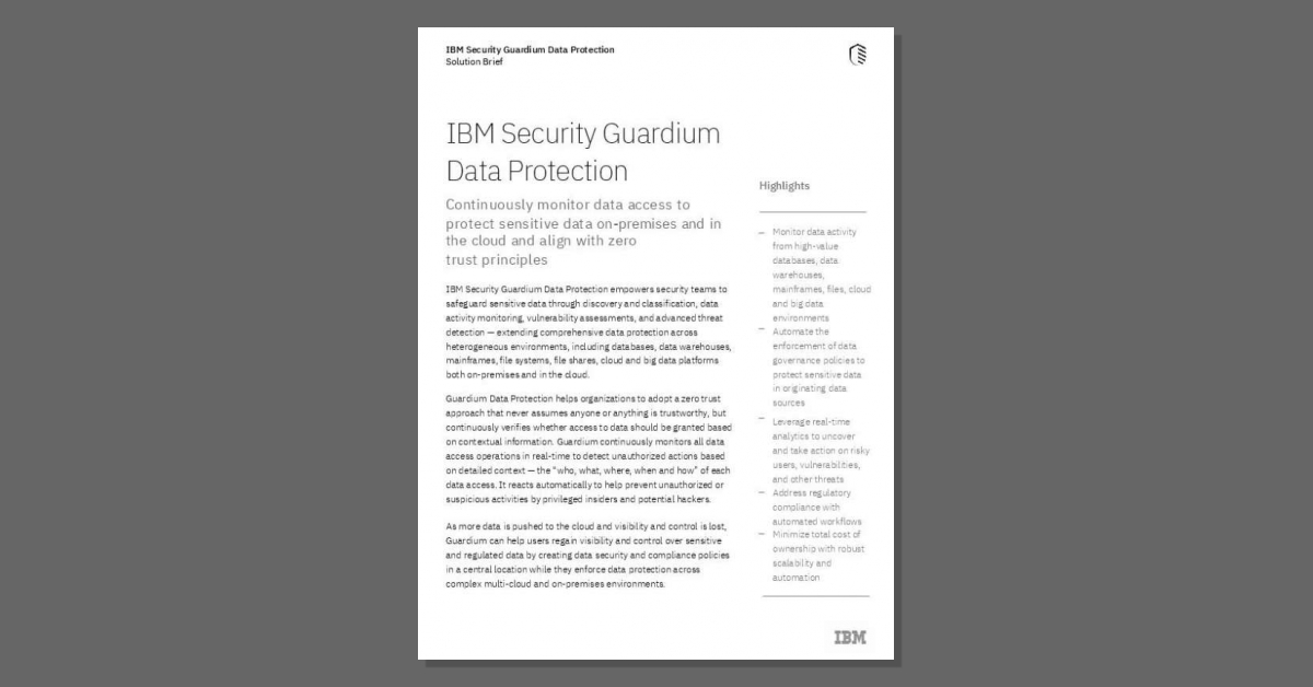 MidlandInfoSys's tweet photo. Real-time security visibility and intelligence is the key to stopping data breaches. See how @IBMSecurity Guardium delivers on this front, while addressing increasingly complex data security and privacy regulations.     #DataProtection https://t.co/j2UdiScaBP https://t.co/RaaDc5WJHT